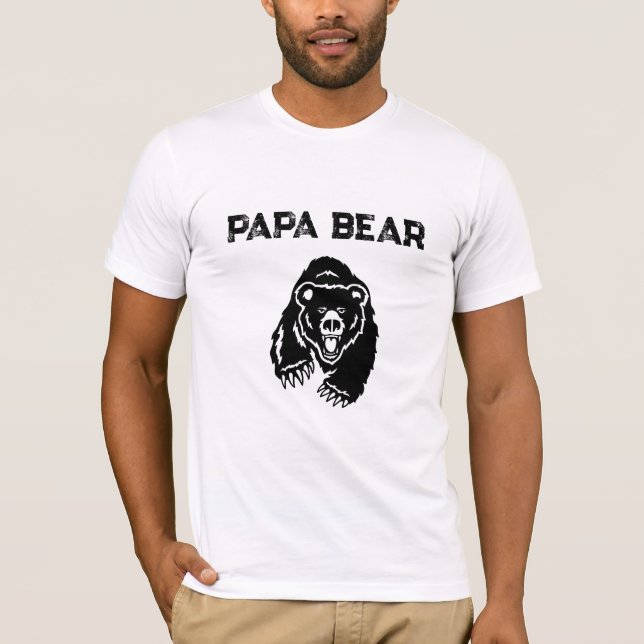 Camiseta *~* AP86 Cargando el Día del Padre con el OSO PAPA (Anverso)