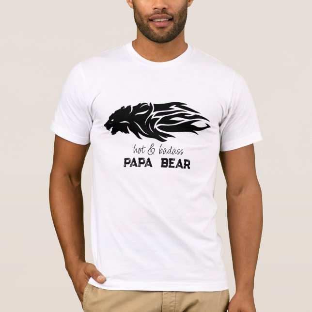 Camiseta *~* AP86 Hot PAPA BEAR Bad Father's Day (Anverso)