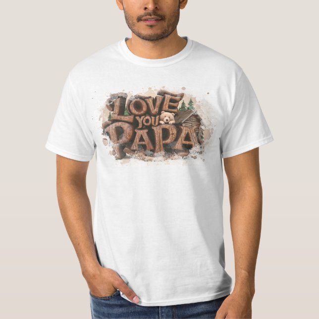Camiseta *~* AP86 MEJOR PAPA Día Rústico del Padre (Anverso)