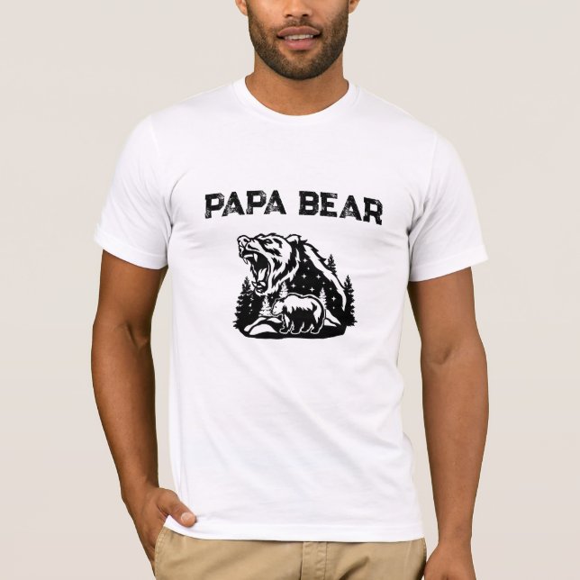 Camiseta *~* AP86 rugiendo el OSO PAPA por el Día del Padre (Anverso)