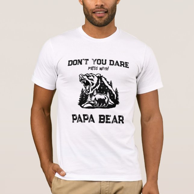 Camiseta *~* AP86 rugiendo el OSO PAPA por el Día del Padre (Anverso)