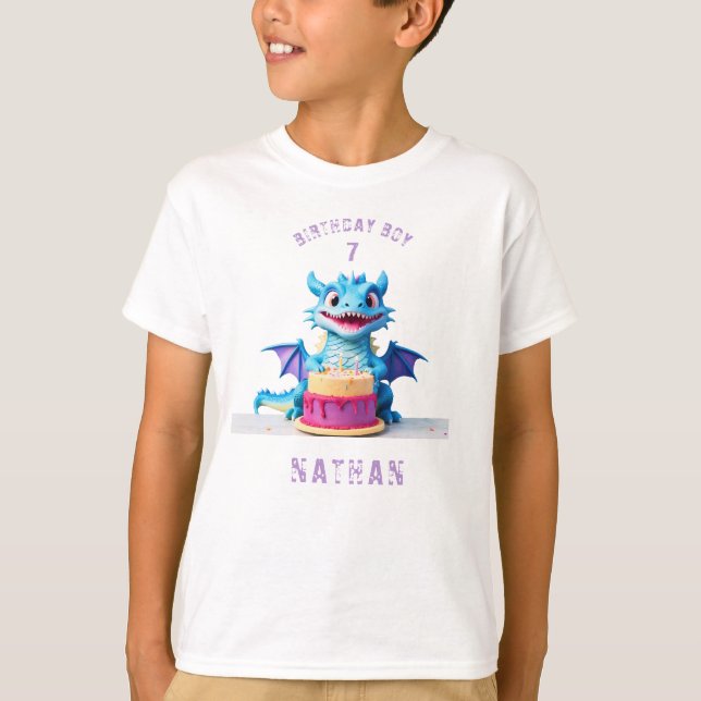 Camiseta *~* AP88 Baby Dragon Cualquier fiesta de cumpleaño (Anverso)