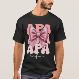 Camiseta APA Lazo Coqueto Rosa Lindo Día de la Abuela Madre