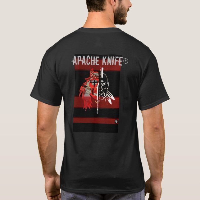 Camiseta Apache Kinfe ®️ ™️ 🇺 🇸 ShadowWolf Blades T-Shirt (Reverso)