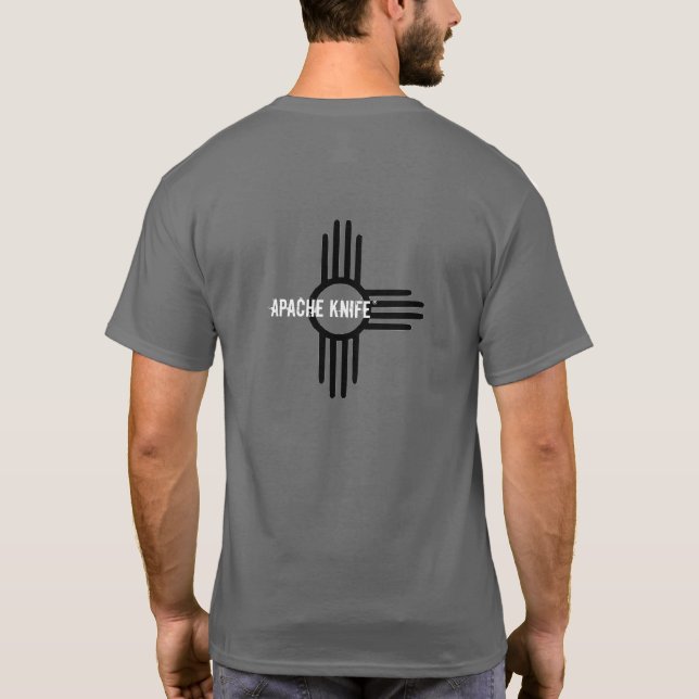 Camiseta Apache Knife®™ 🇺 🇸 Apache Knife NM T-Shirt (Reverso)