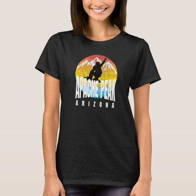 Camiseta Apache Peak Snowboarder 70s 80s época Apache Peak  (Anverso)