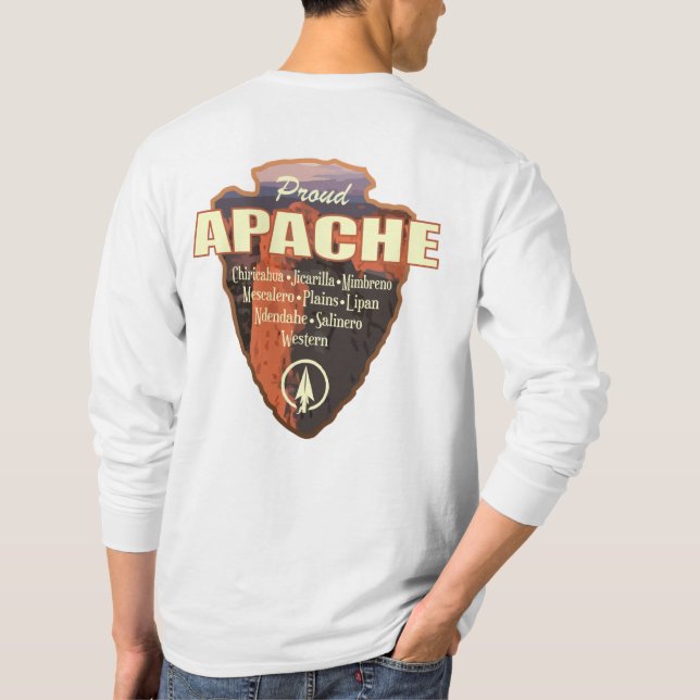 Camiseta Apache (punta de flecha) (Reverso)