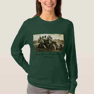 CAMISETA APACHES Y GERONIMO CONDUCIENDO UN AUTO MOTOR