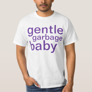 camiseta apacible del bebé de la basura