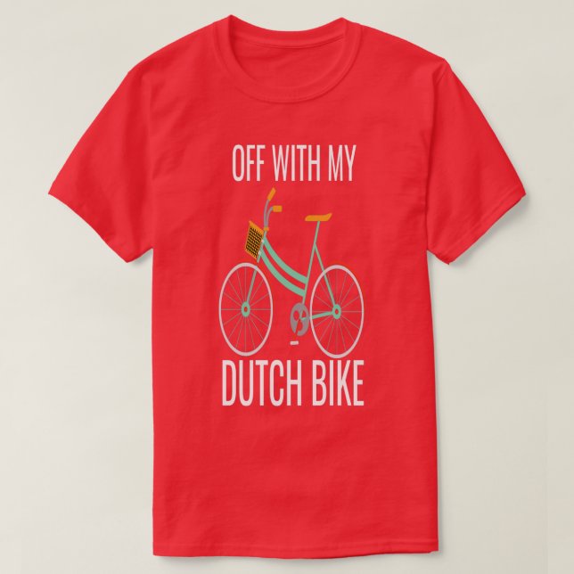 Camiseta Apagado con mi bicicleta holandesa (Diseño del anverso)