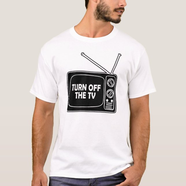 Camiseta Apagar La Televisión, Noticias Falsas (Anverso)