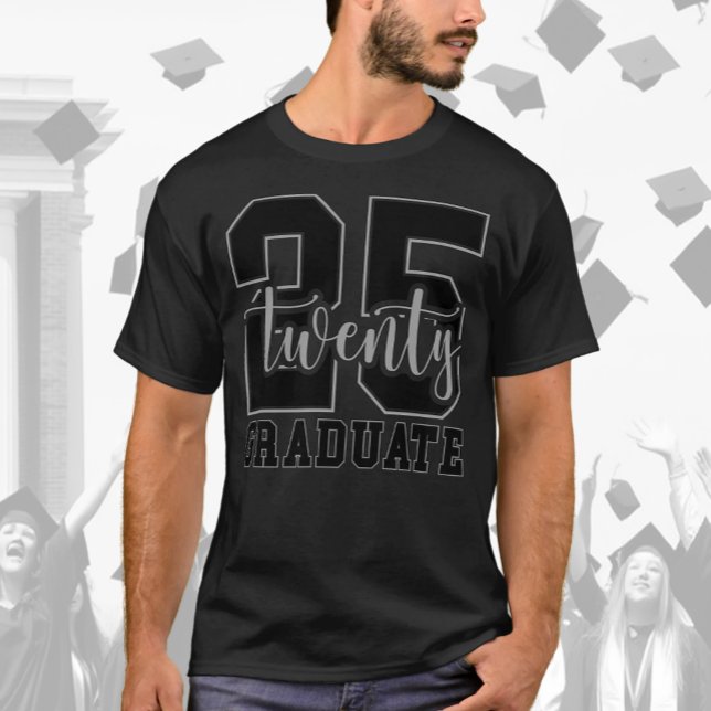 Camiseta Apagón de graduados 2025 de clase media de moda (Subido por el creador)