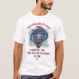 Camiseta apagón de irene del huracán