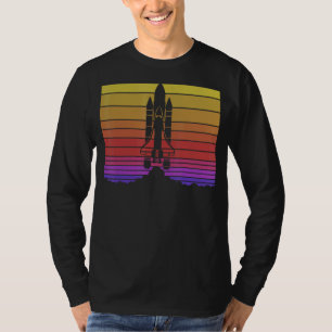 Camiseta Apagón de lanzamiento de cohetes contra espacio re