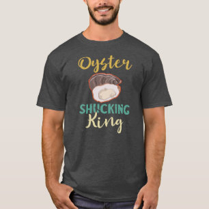 Camiseta Apagón de ostión de hombres Rey Mollusk Shucker Oy