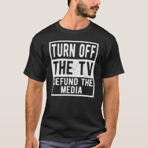 Camiseta Apagón de TV a medios y política de noticias