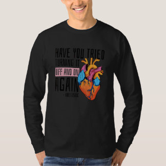 Camiseta Apáguelo Y Enciéndalo De Nuevo Adenosina Enfermera