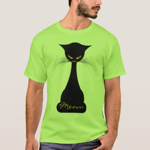 Camiseta APAL: Maullido para hombre del gato negro