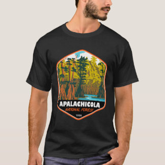 Camiseta Apalachicola Bosque Nacional Baldcypress Tree Badg