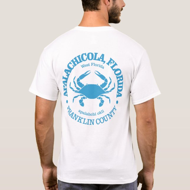 Camiseta Apalachicola (cangrejo) (Reverso)