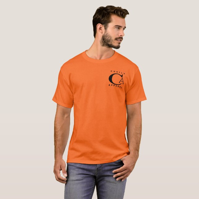 Camiseta Aparato costoso (logotipo negro) (Anverso completo)