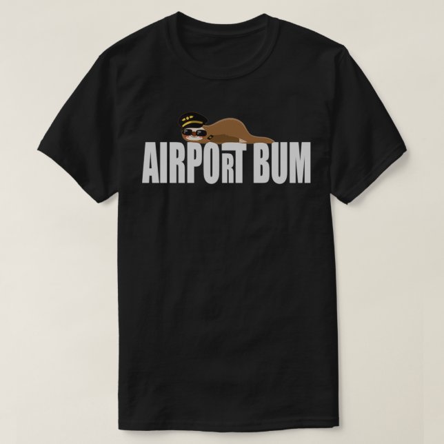 Camiseta Aparato De Aviación De Bum Del Aeropuerto Para El  (Diseño del anverso)