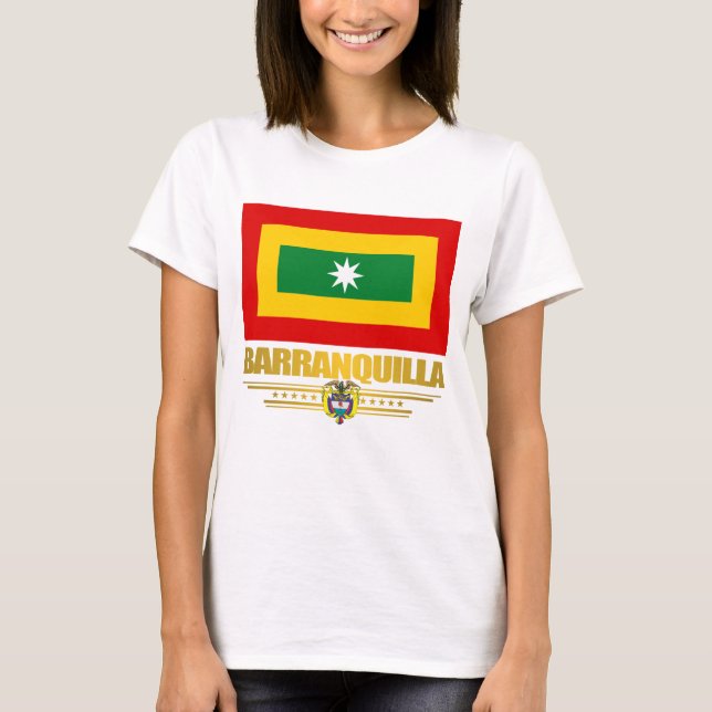Camiseta Aparato de bandera de Barranquilla (Anverso)