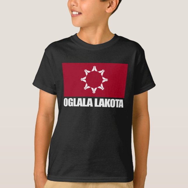 Camiseta Aparato de bandera de Oglala Lakota (Anverso)