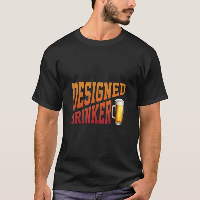 Camiseta Aparato De Bebidas Diseñado (Anverso)