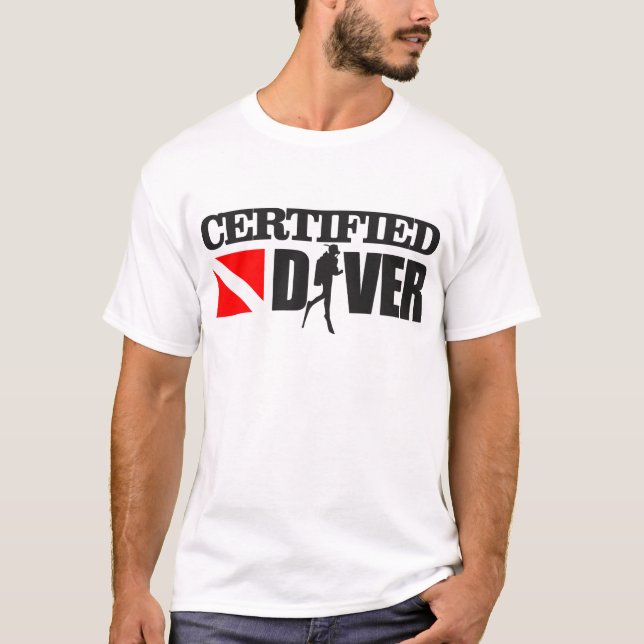 Camiseta Aparato de buzo certificado 2 (Anverso)