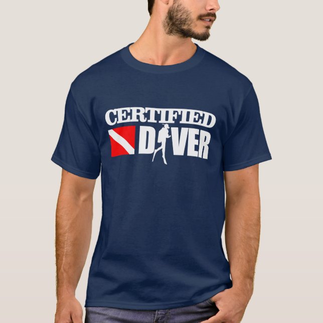 Camiseta Aparato de buzo certificado 2 (Anverso)