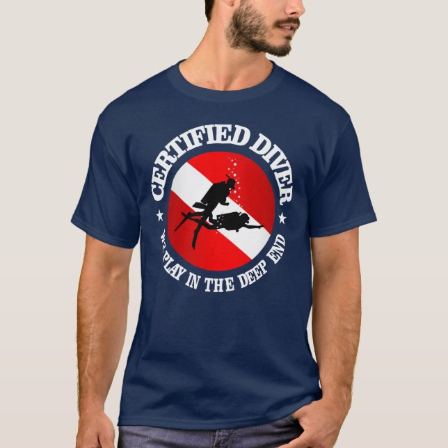 Camiseta Aparato de buzo certificado (extremo profundo) (Anverso)