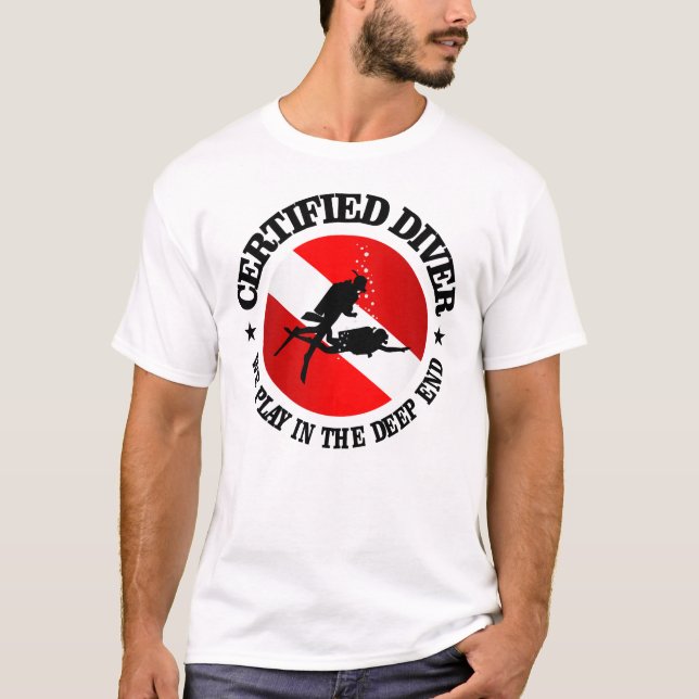 Camiseta Aparato de buzo certificado (extremo profundo) (Anverso)
