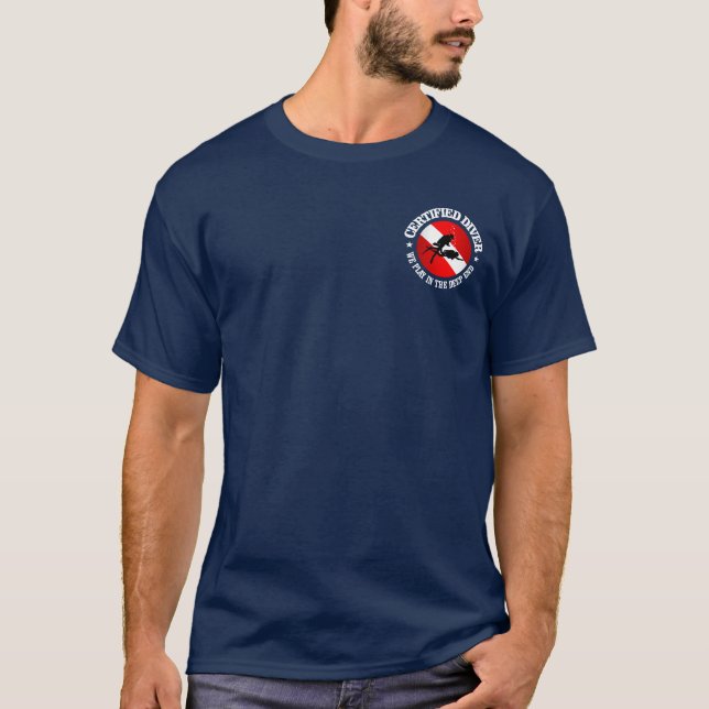 Camiseta Aparato de buzo certificado (extremo profundo) (Anverso)