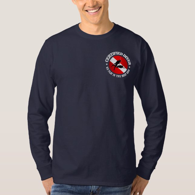 Camiseta Aparato de buzo certificado (extremo profundo) (Anverso)