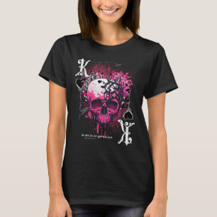 Camiseta Aparato de cartas de juego de póquer Rey del cráne
