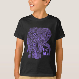 Camiseta Aparato De Concienciación Del Elefante Alzheimerhe