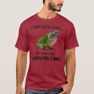 Camiseta Aparato de confección de mejilla verde que puedo p