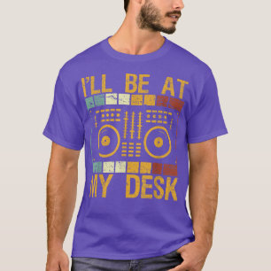 Camiseta Aparato de DJ retro música mezclador DJ mezclador