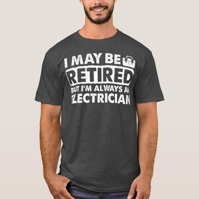 Camiseta Aparato de Electricista Retirado - Diseño más dive (Anverso)