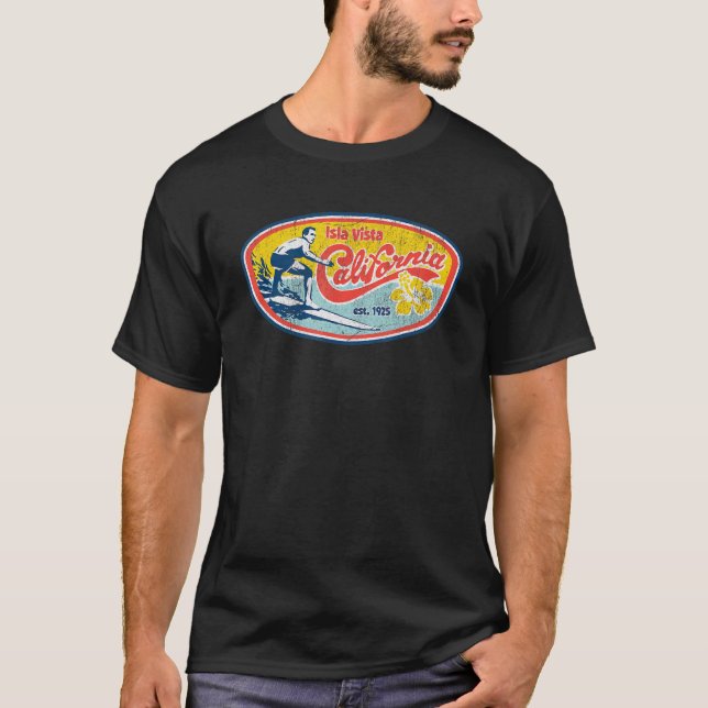 Camiseta Aparato de Escuela Superior de Isla Vista Retro de (Anverso)