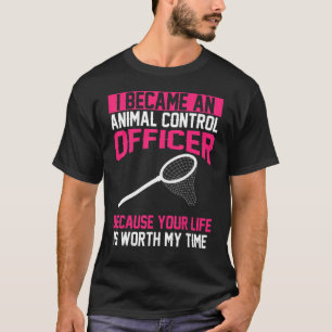Camiseta Aparato de Oficial de Control Animal Impresionante