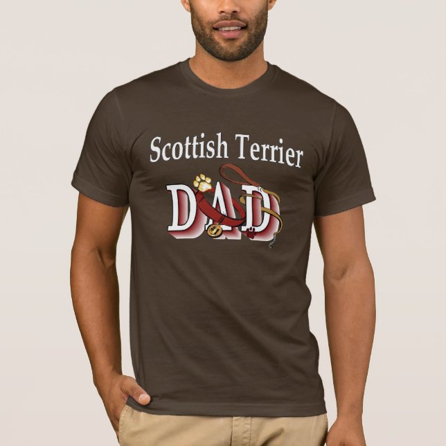 Camiseta Aparato de papá del Terrier Escocés (Anverso)