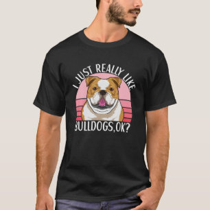 Camiseta Aparato De Perro De Bulldog Inglés Para Hombres Y