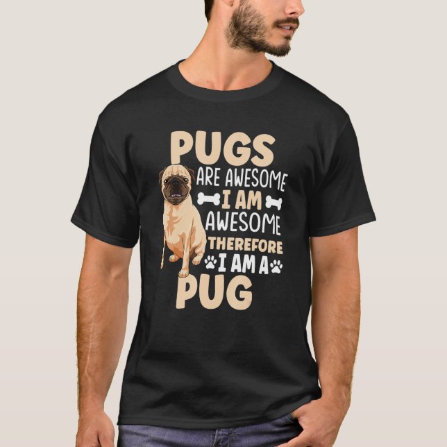 Camiseta Aparato De Perro De Pug Para El Propietario De La  (Anverso)