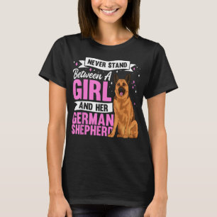 Camiseta Aparato de perro pastor alemán para mujeres