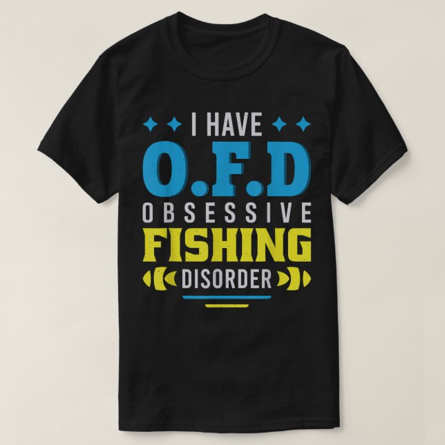 Camiseta Aparato de pesca afortunado - Divertidos dichos -  (Diseño del anverso)