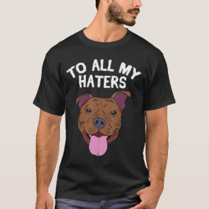 Camiseta Aparato De Pitbull Para Todos Mis Odiosos Perro Pi
