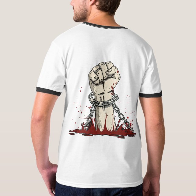 Camiseta Aparato de protesta de libertad y audacia (Reverso)