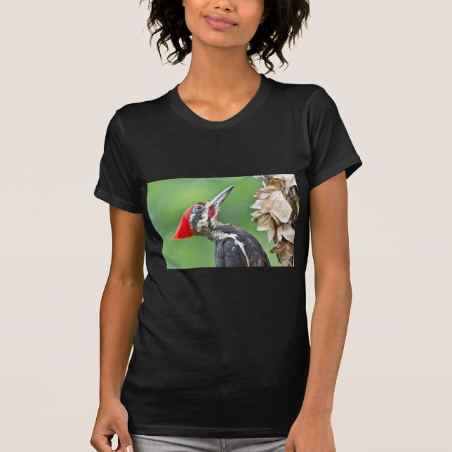 Camiseta Aparato de regalo de perfil de pájaros de madera c (Anverso)